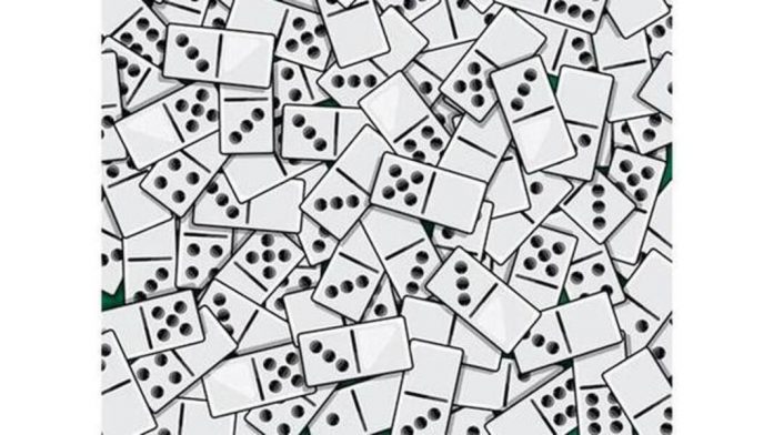 Encontre todos os dominós que estão em branco neste desafio visual