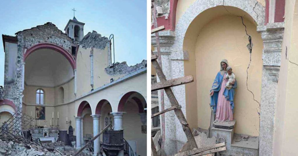 Virgem Maria intacta após o terrível terremoto na Turquia: ela ficou de pé e sem danos